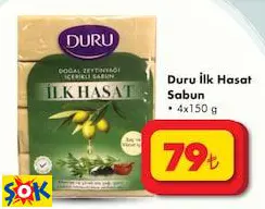 DURU İLK HASAT SABUN 4X150 G